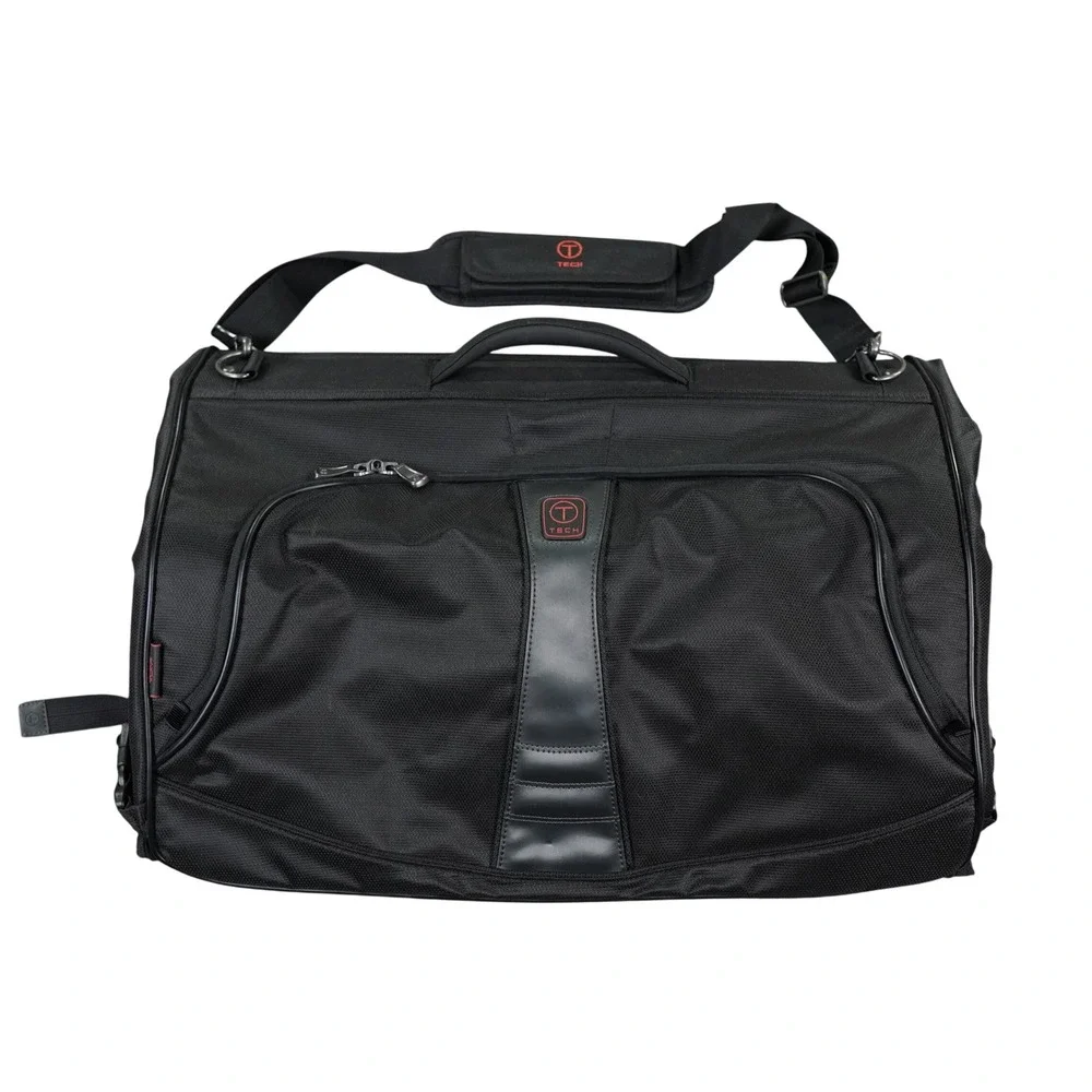 TUMI T-Tech Essential Gear Suit Garment Bag Black Ballistic Nylon Carry Travel